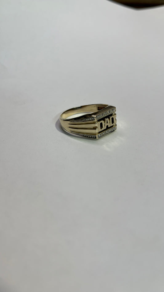 DAD gold ring