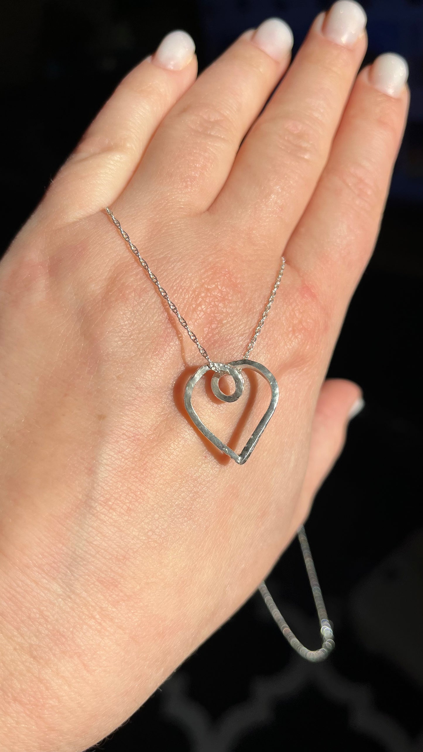 Sterling Silver Twisted Heart Pendant
