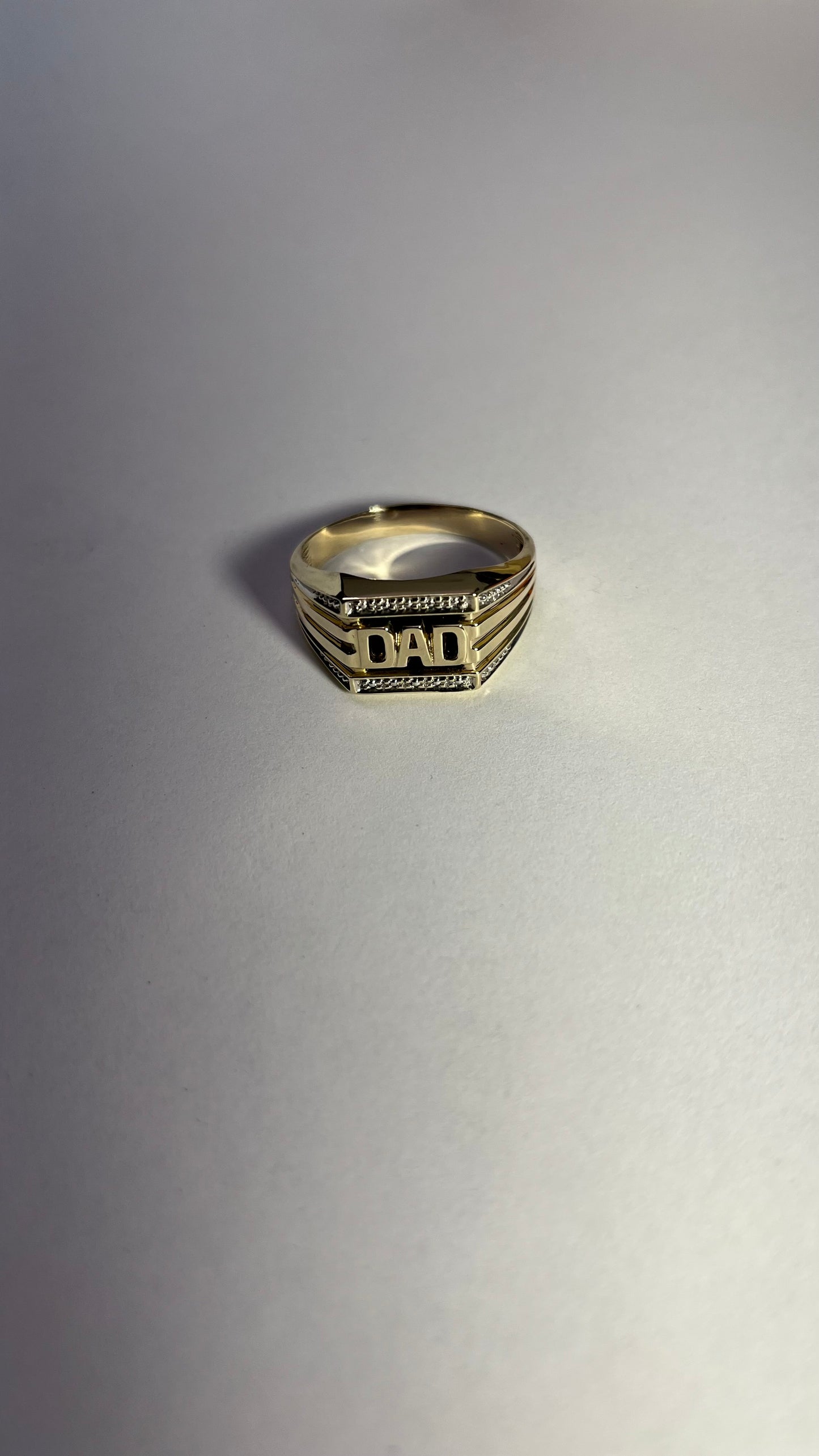 DAD gold ring