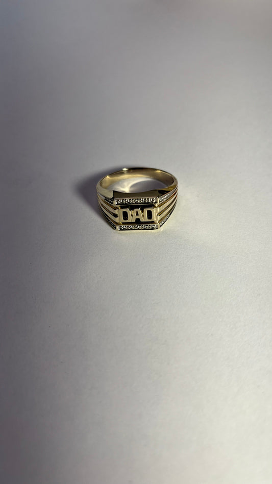 DAD gold ring