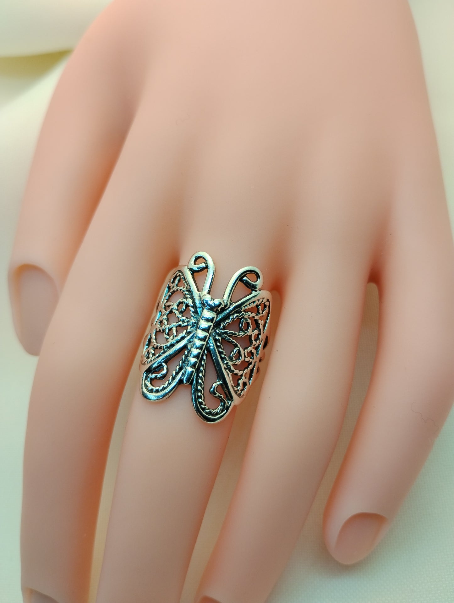 Sterling Silver Butterfly Ring
