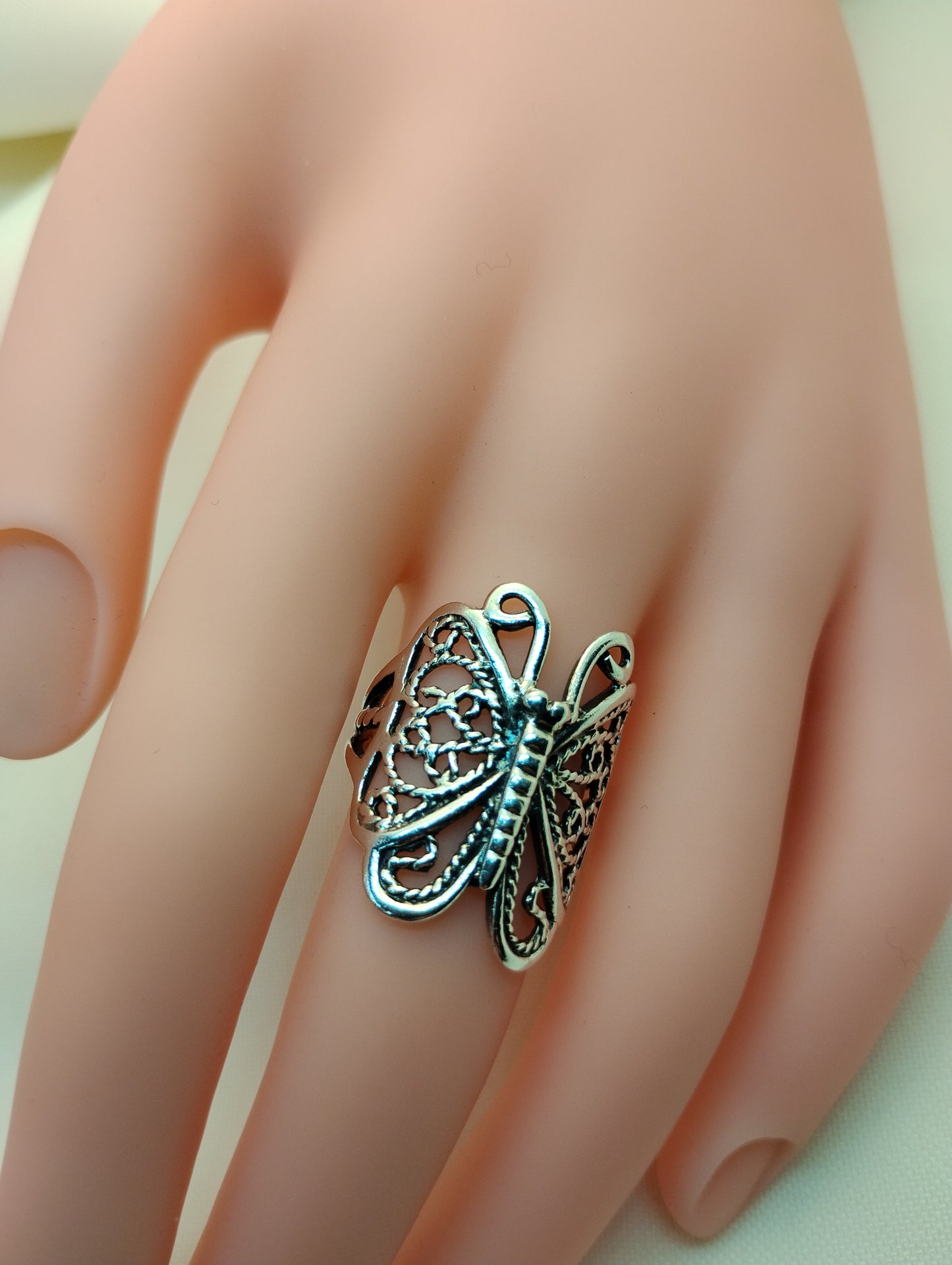 Sterling Silver Butterfly Ring