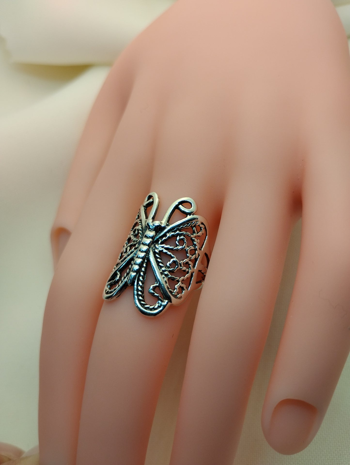 Sterling Silver Butterfly Ring