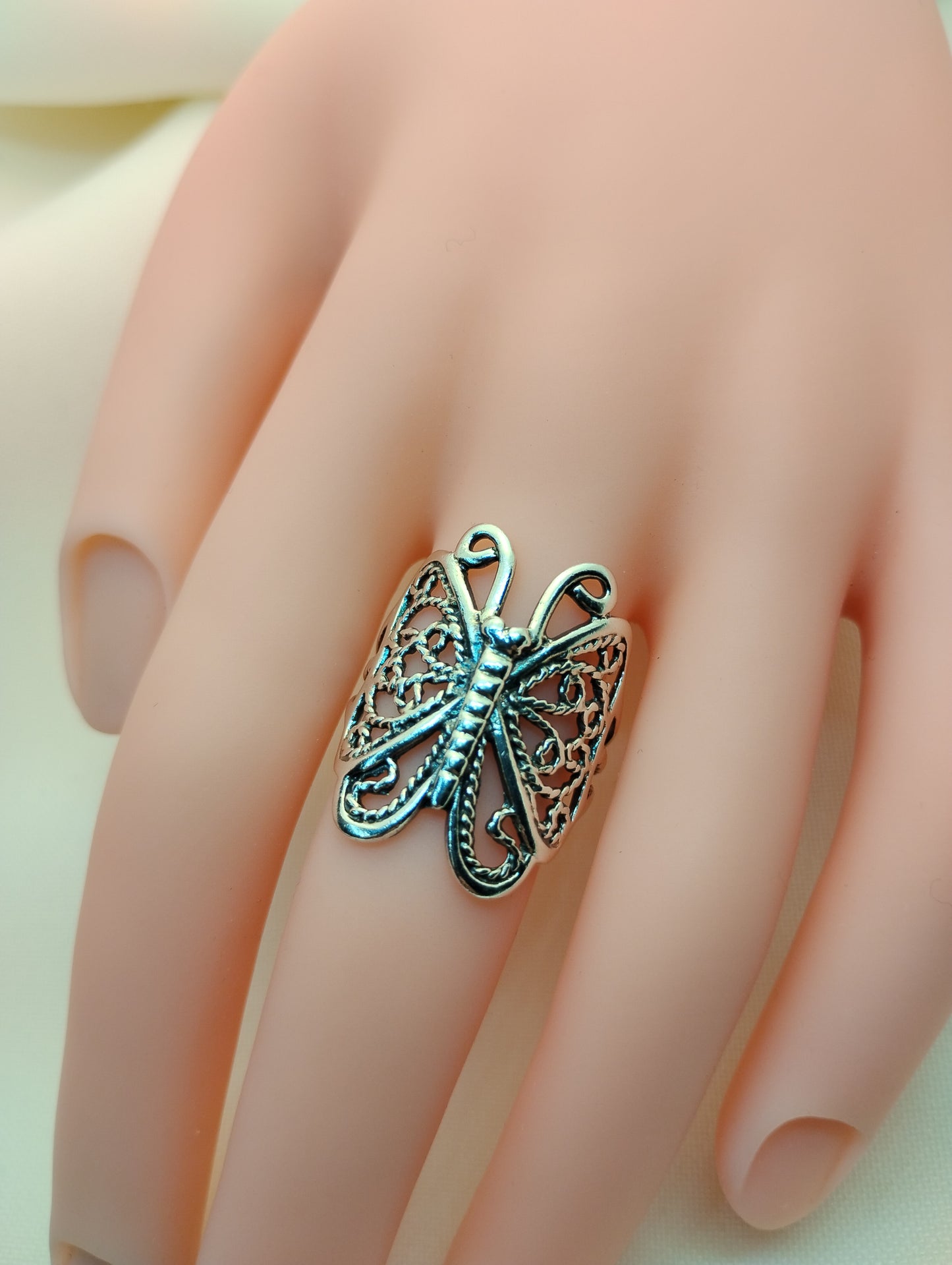 Sterling Silver Butterfly Ring