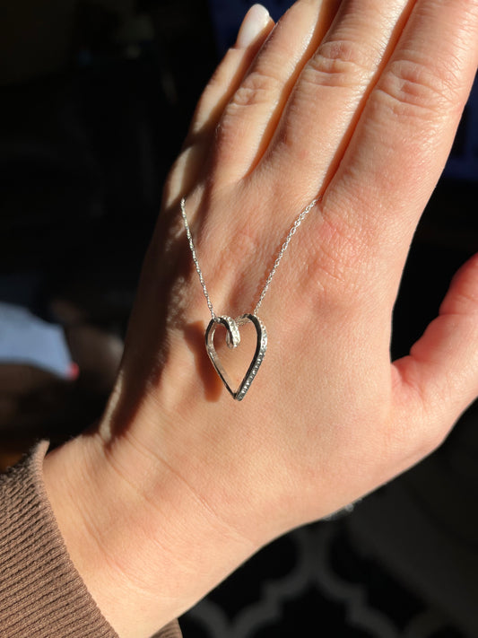 Sterling Silver Twisted Heart Pendant