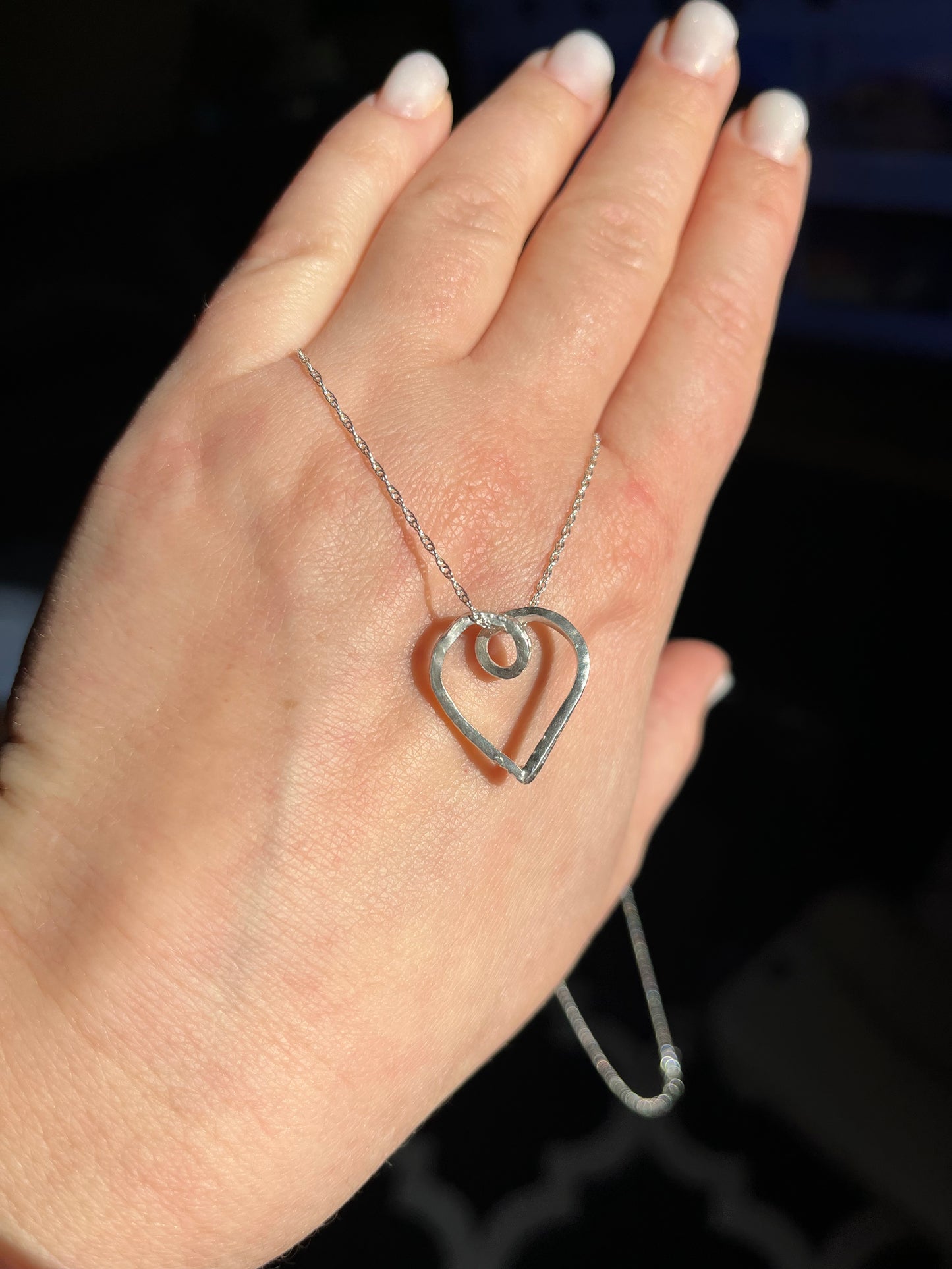 Sterling Silver Twisted Heart Pendant