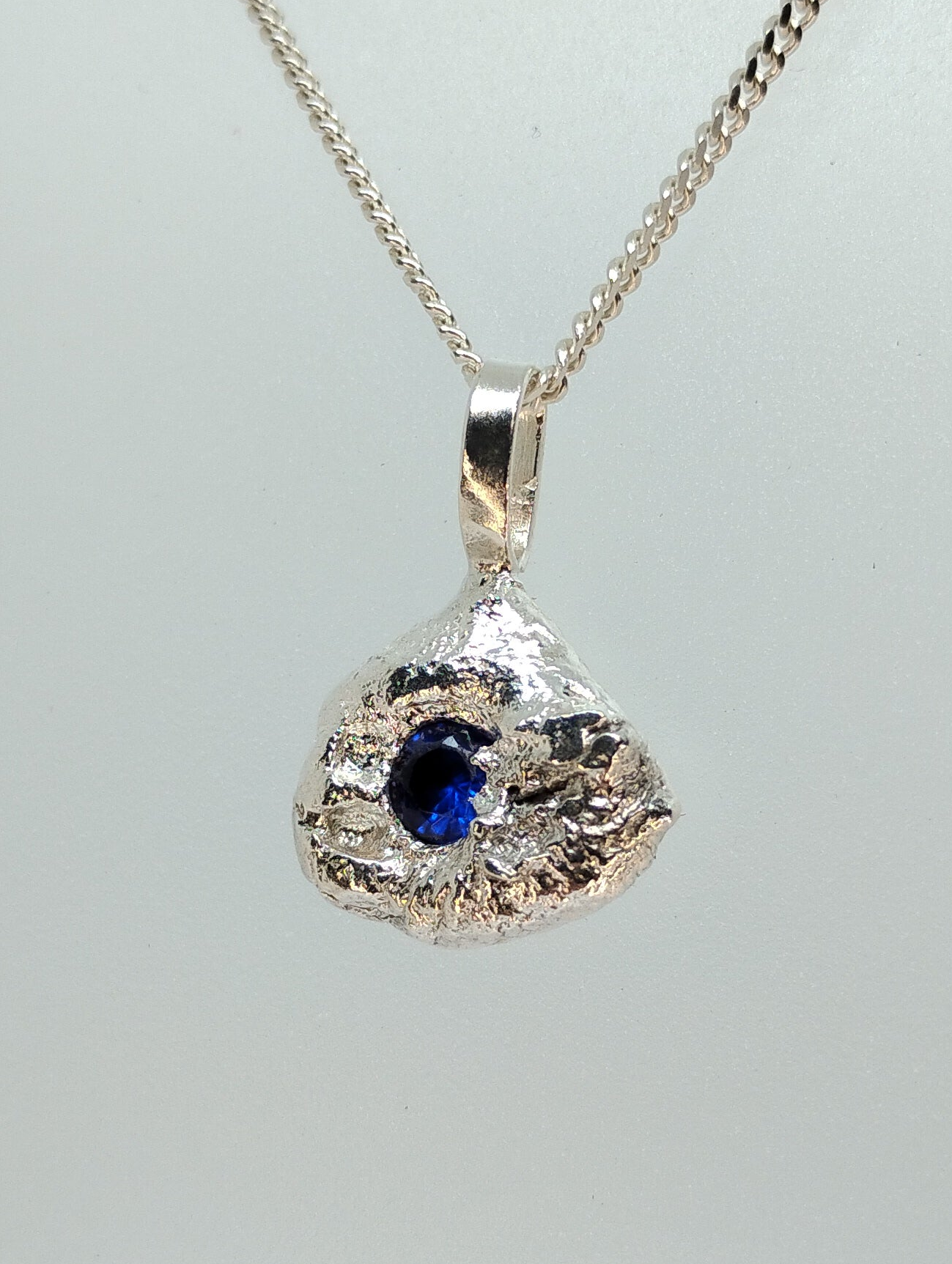 Sterling Silver "Organic" Pendant